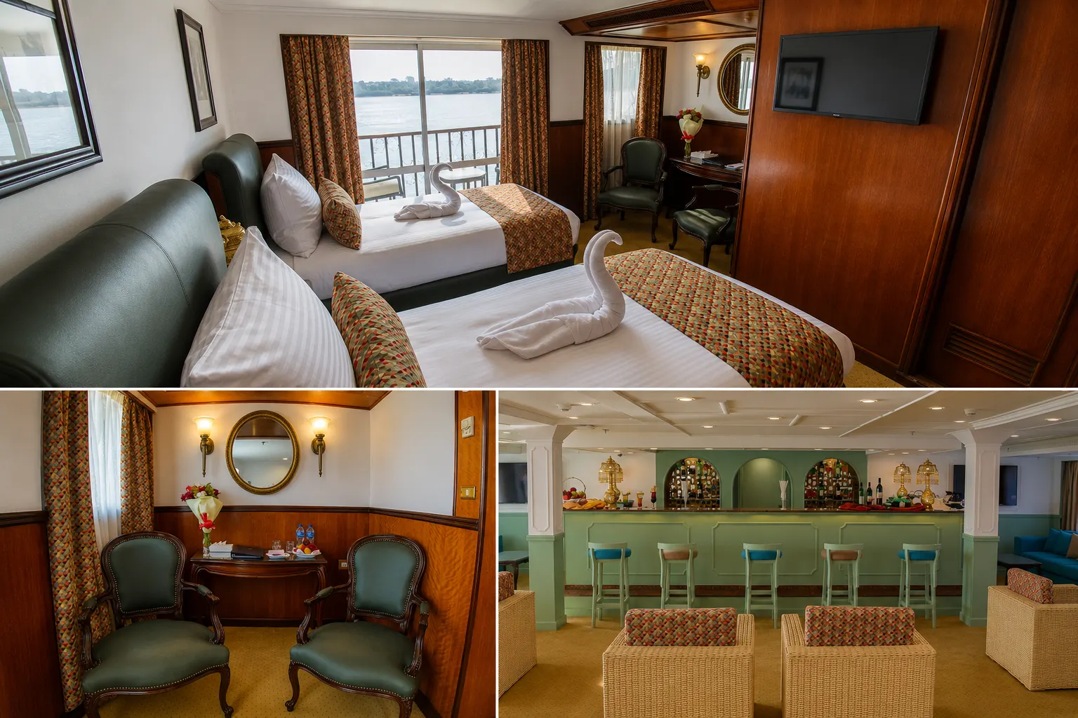 MS Nefertiti deck on the Nile